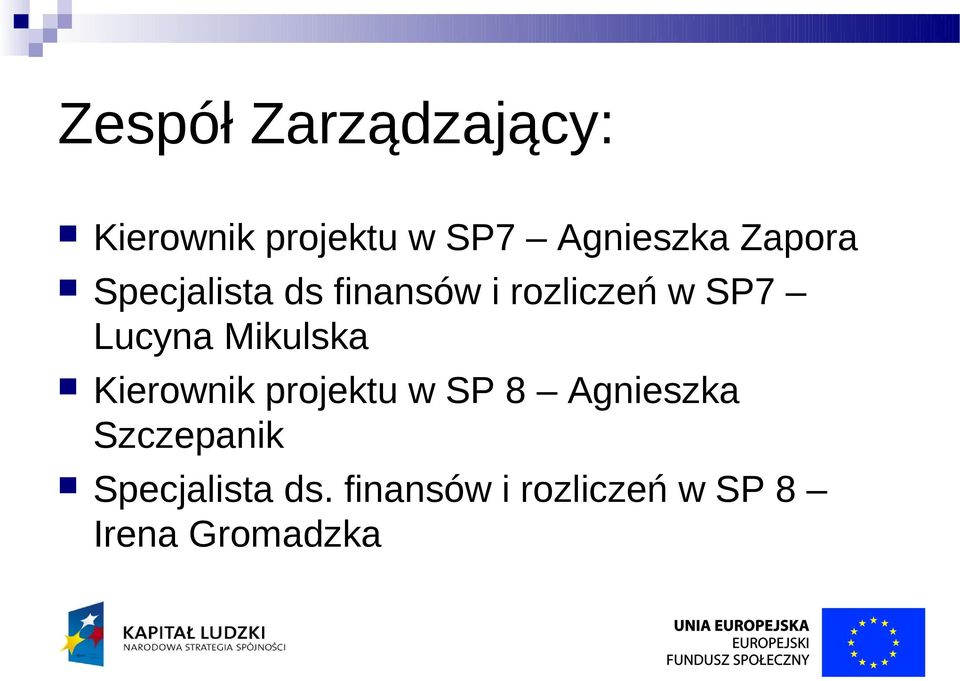 Mikulska Kierownik projektu w SP 8 Agnieszka Szczepanik