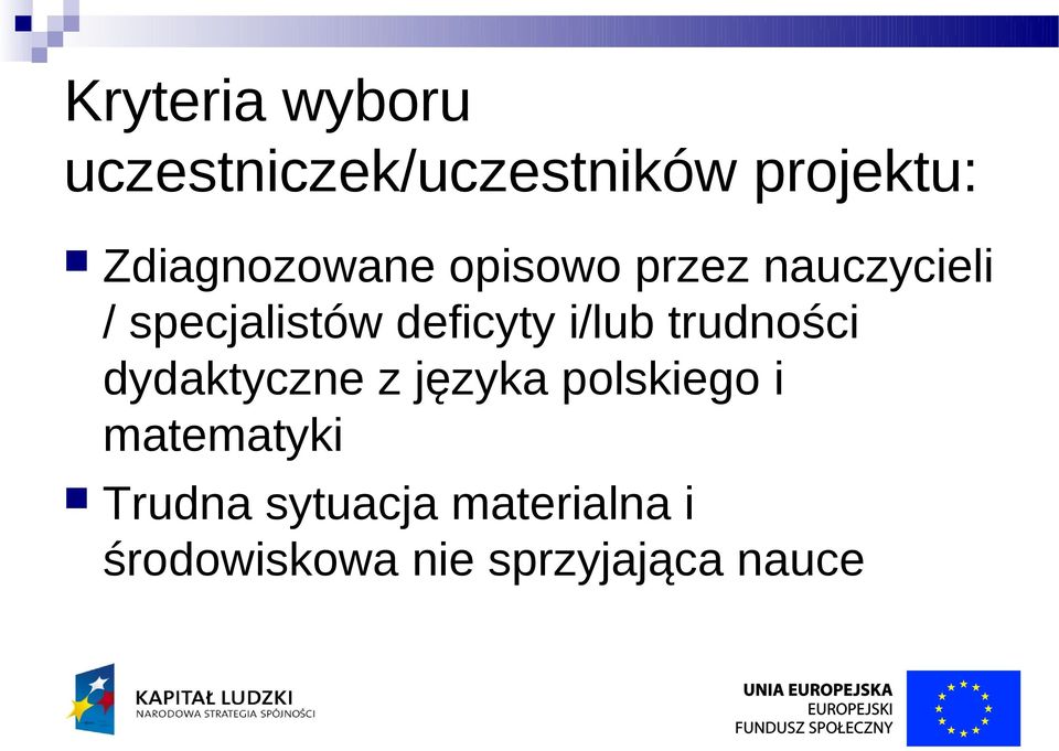 deficyty i/lub trudności dydaktyczne z języka polskiego i