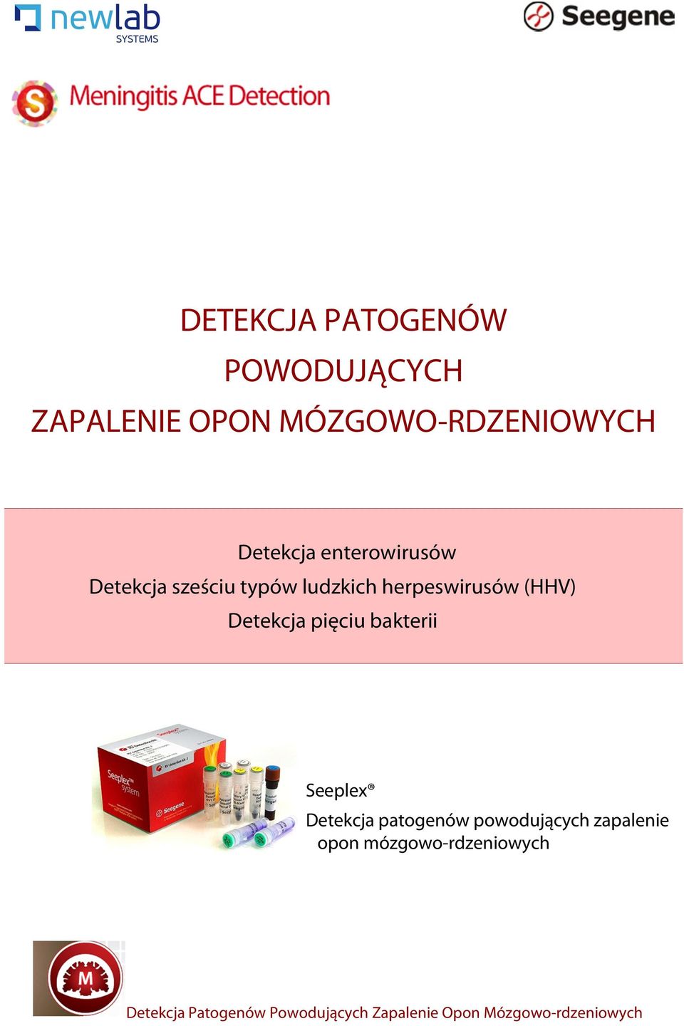 typów ludzkich herpeswirusów (HHV) Detekcja pięciu bakterii