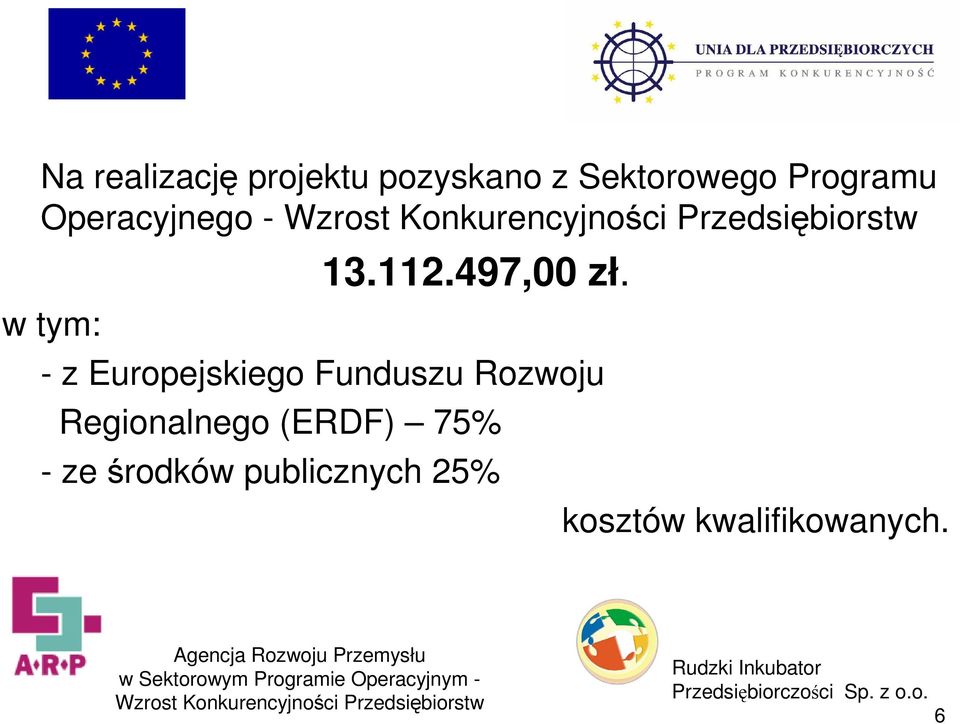 - z Europejskiego Funduszu Rozwoju Regionalnego