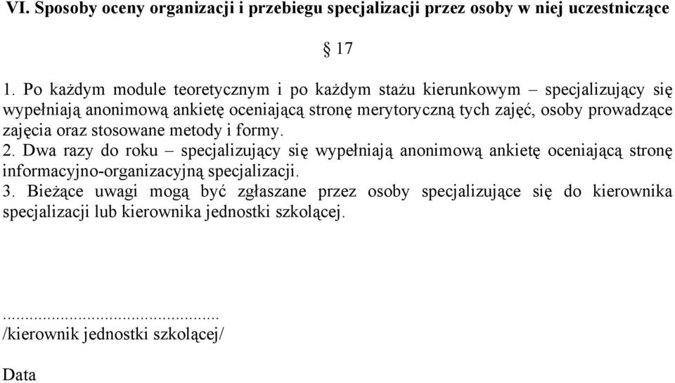 zajęć, osoby prowadzące zajęcia oraz stosowane metody i formy. 2.