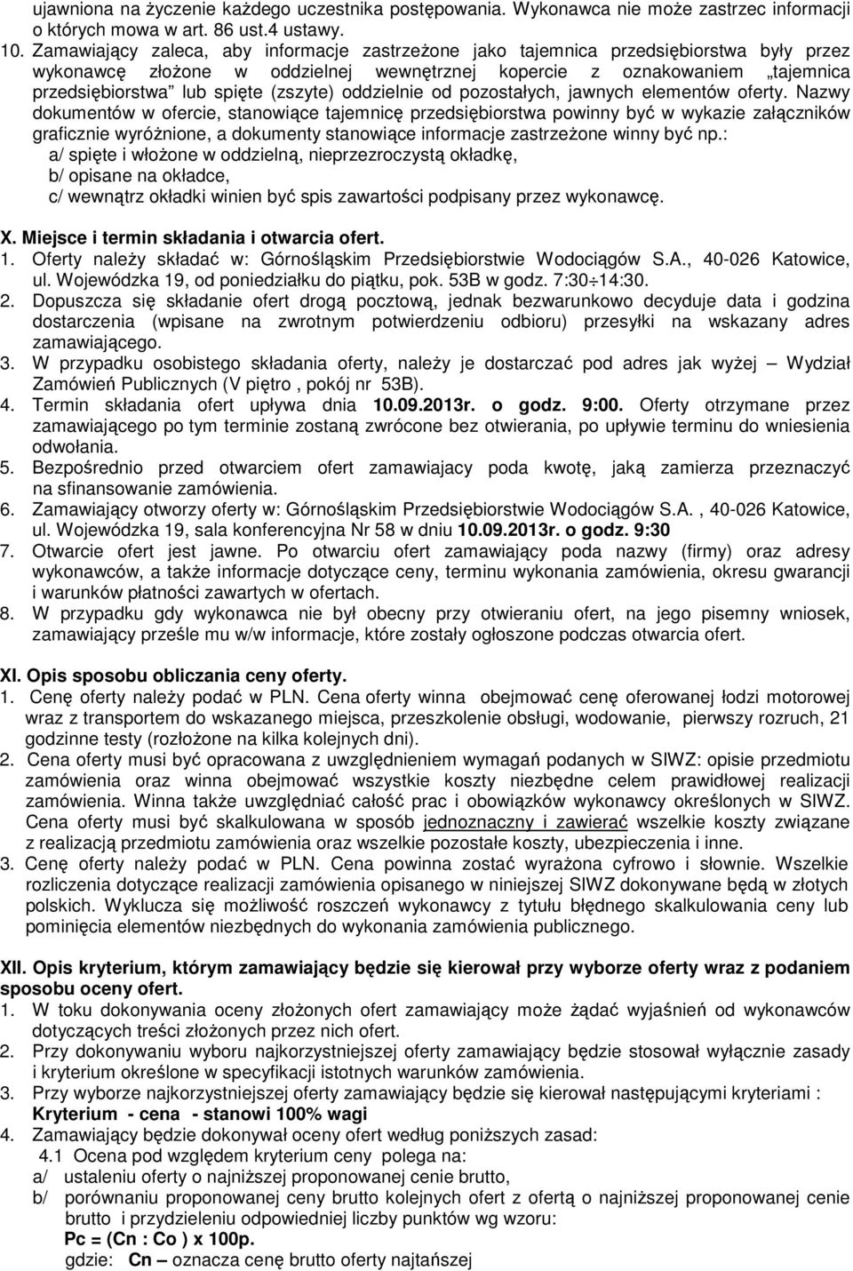(zszyte) oddzielnie od pozostałych, jawnych elementów oferty.