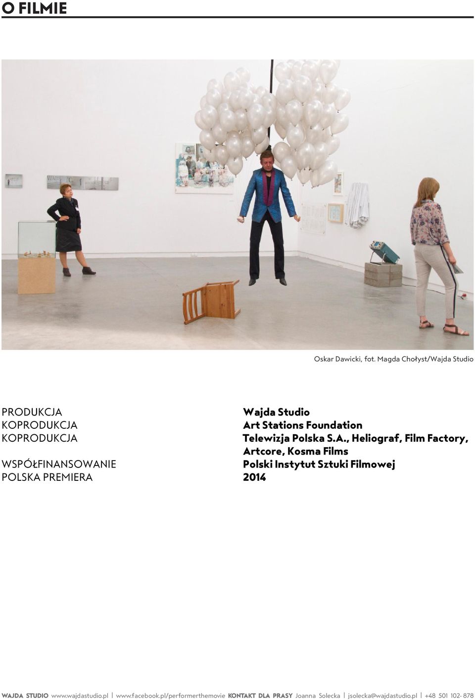 WSPÓŁFINANSOWANIE POLSKA PREMIERA Wajda Studio Art Stations