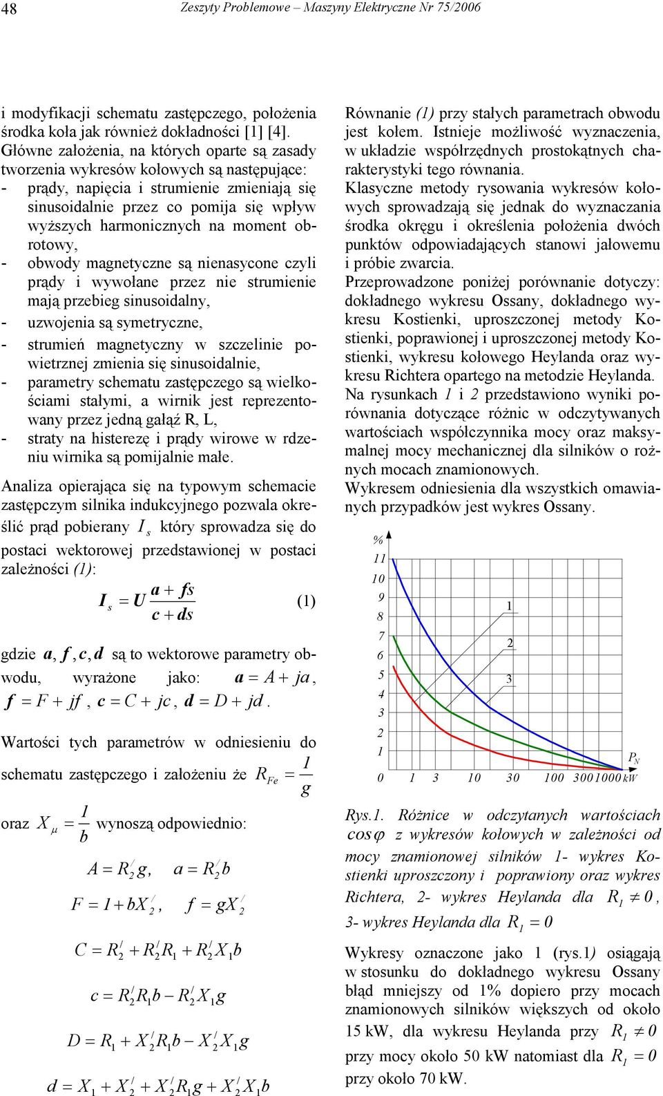 obrotowy - obwody magnetyczne ą nienaycone czyli prądy i wywołane przez nie trumienie mają przebieg inuoidalny - uzwojenia ą ymetryczne - trumień magnetyczny w zczelinie powietrznej zmienia ię