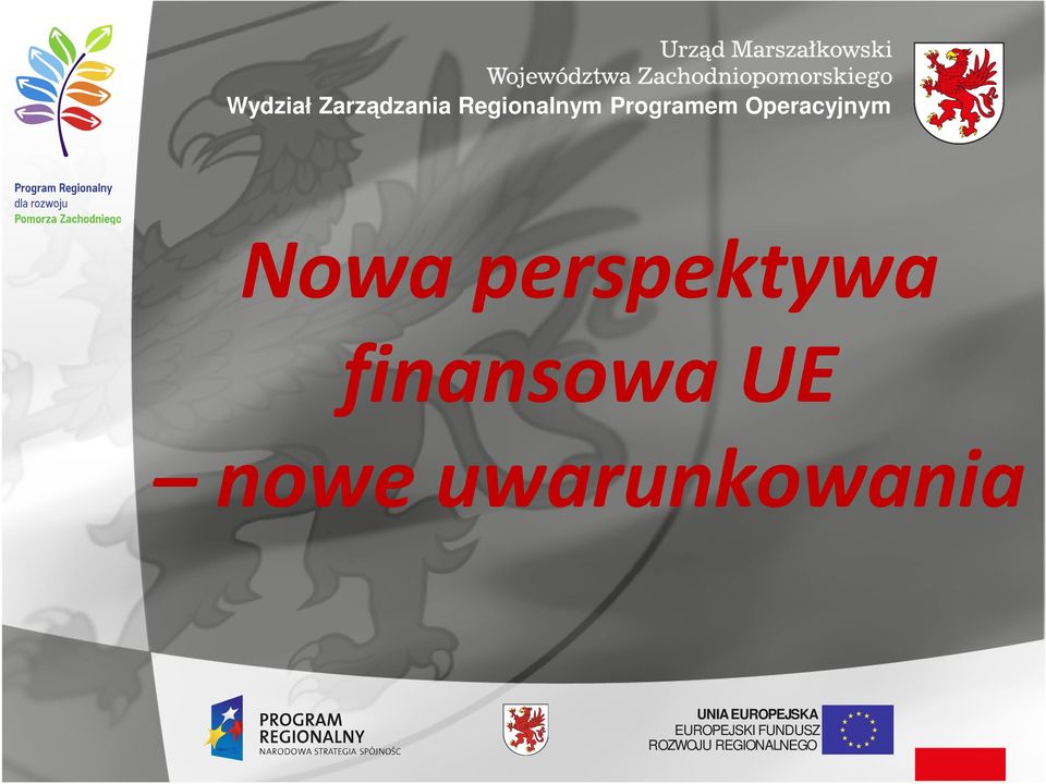 finansowa UE nowe uwarunkowania UNIA