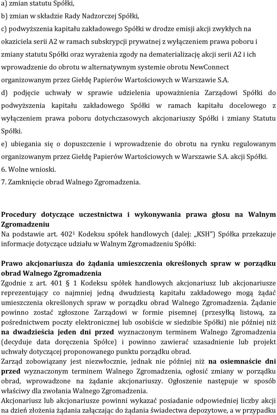 Giełdę Papierów Wartościowych w Warszawie S.A.