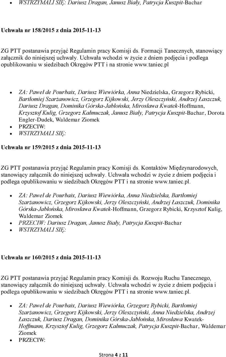 pl ZA: Paweł de Pourbaix, Dariusz Wiewiórka, Anna Niedzielska, Grzegorz Rybicki, Bartłomiej Szarżanowicz, Grzegorz Kijkowski, Jerzy Oleszczyński, Andrzej Łaszczuk, Dariusz Dragan, Dominika