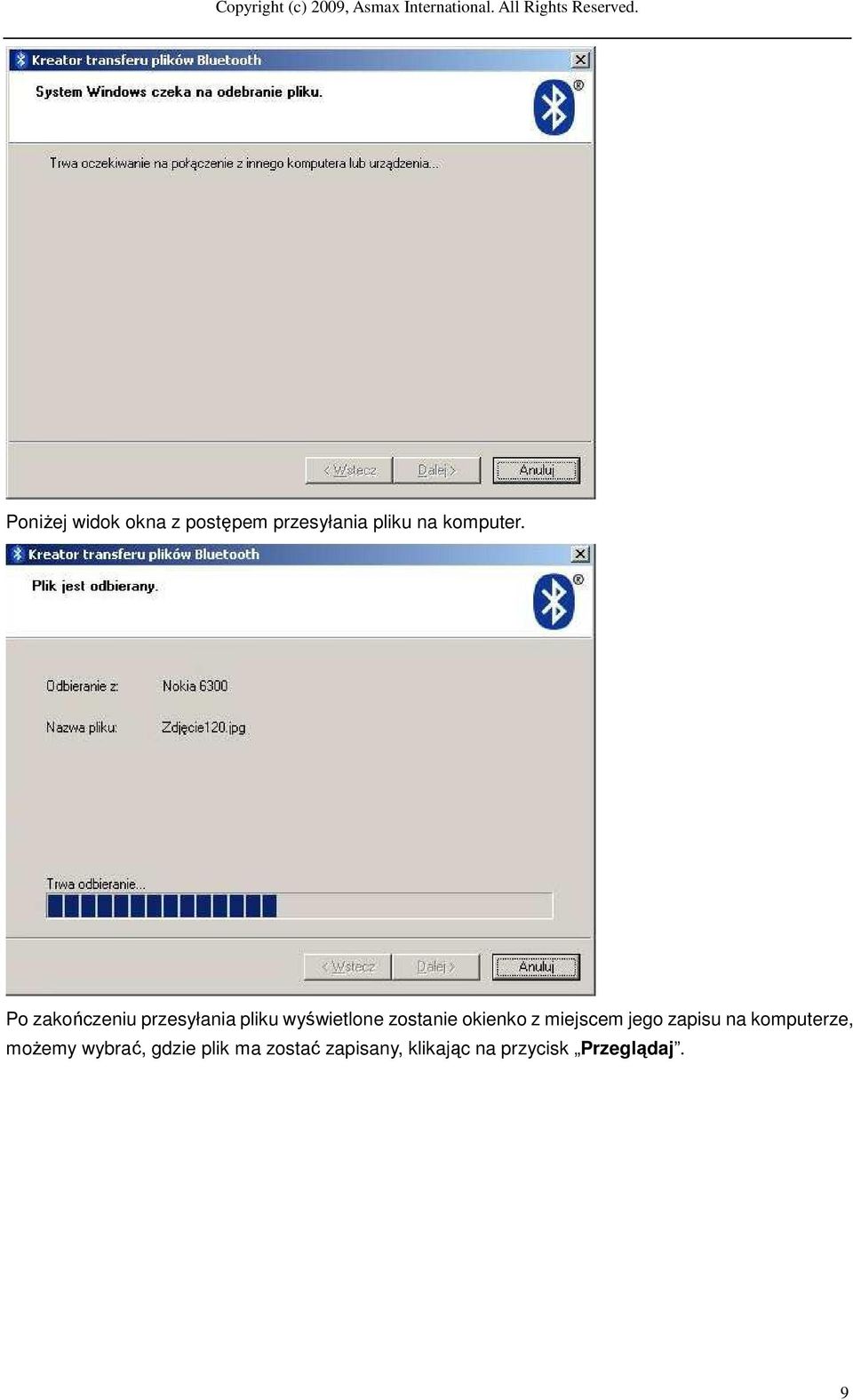okienko z miejscem jego zapisu na komputerze, możemy wybrać,