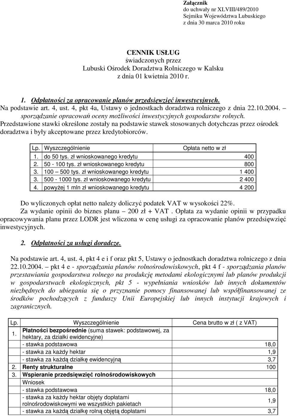 sporządzanie opracowań oceny możliwości inwestycyjnych gospodarstw rolnych.