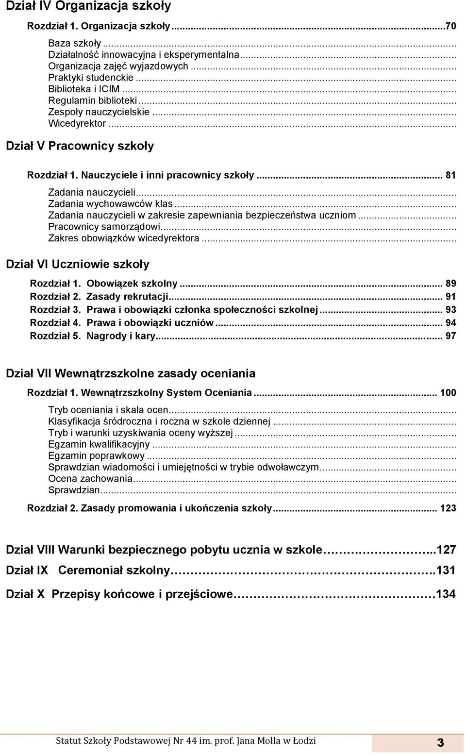 .. Zadania nauczycieli w zakresie zapewniania bezpieczeństwa uczniom... Pracownicy samorządowi... Zakres obowiązków wicedyrektora... Dział VI Uczniowie szkoły Rozdział 1. Obowiązek szkolny.