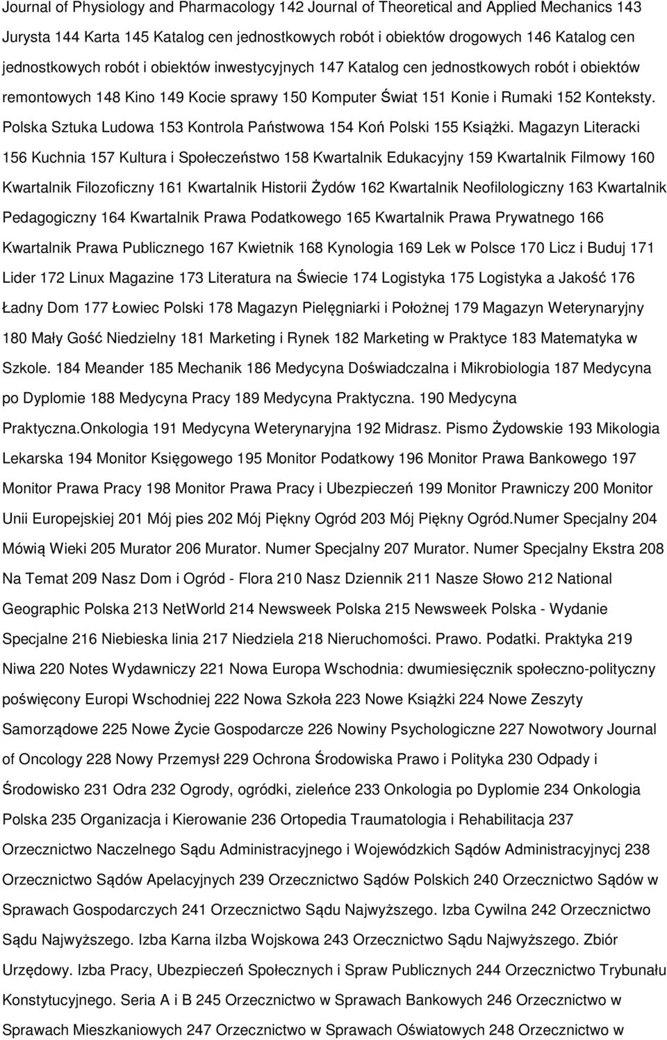 Polska Sztuka Ludowa 153 Kontrola Państwowa 154 Koń Polski 155 Książki.