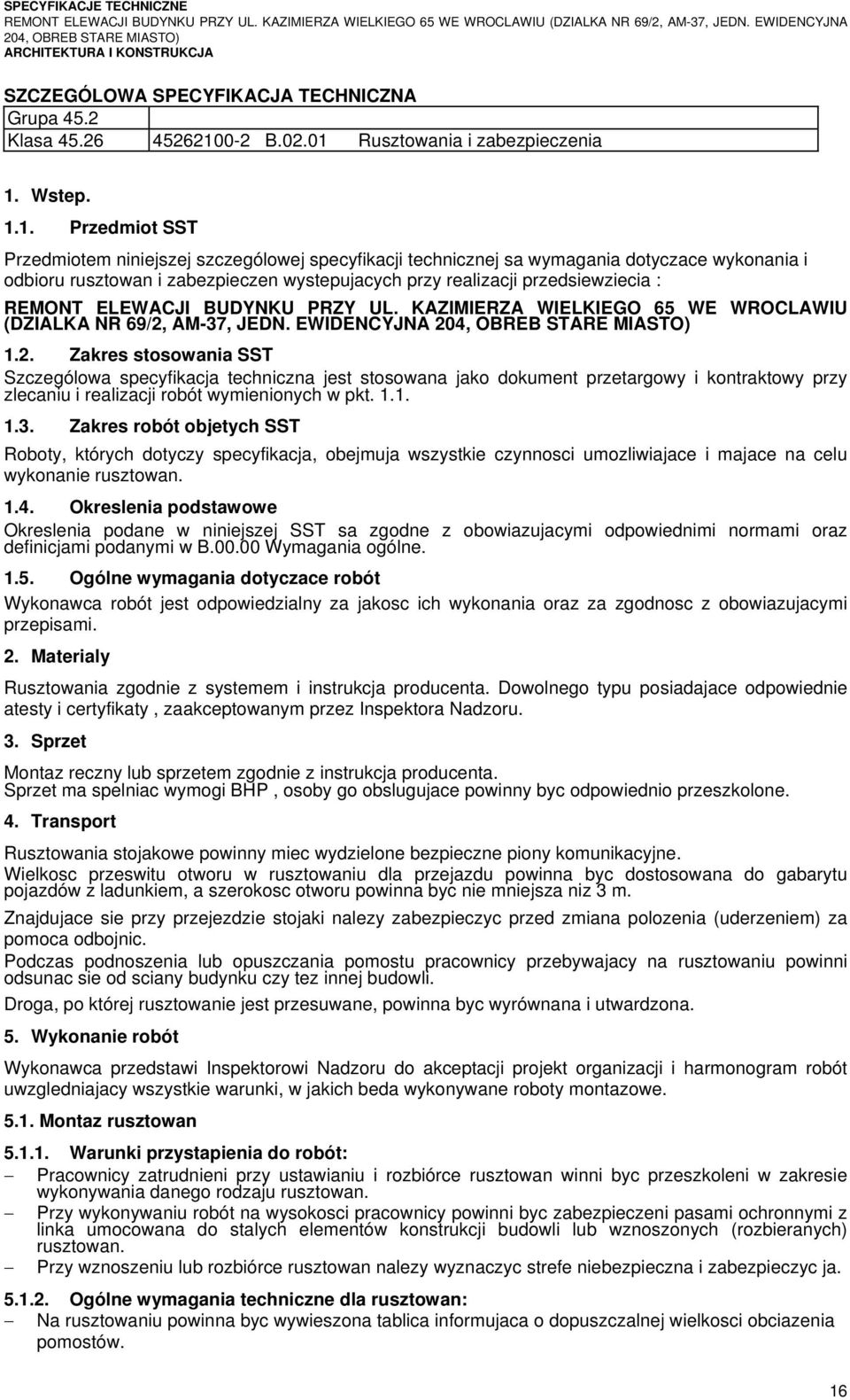 Rusztowania i zabezpieczenia 1.