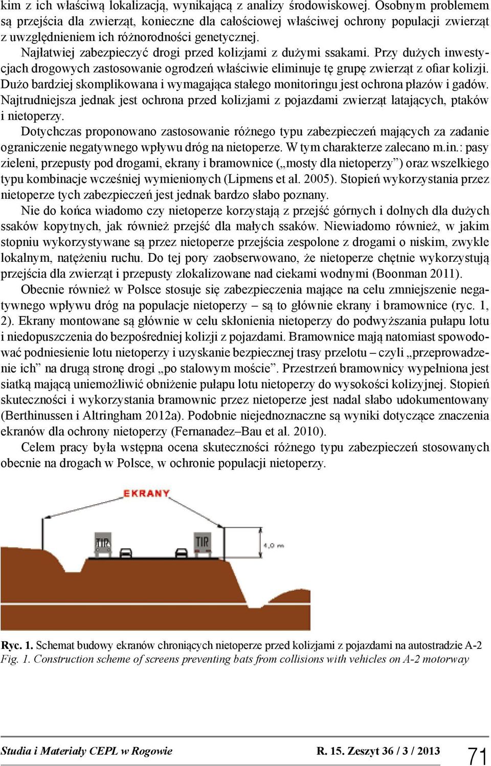 Najłatwiej zabezpieczyć drogi przed kolizjami z dużymi ssakami. Przy dużych inwestycjach drogowych zastosowanie ogrodzeń właściwie eliminuje tę grupę zwierząt z ofiar kolizji.