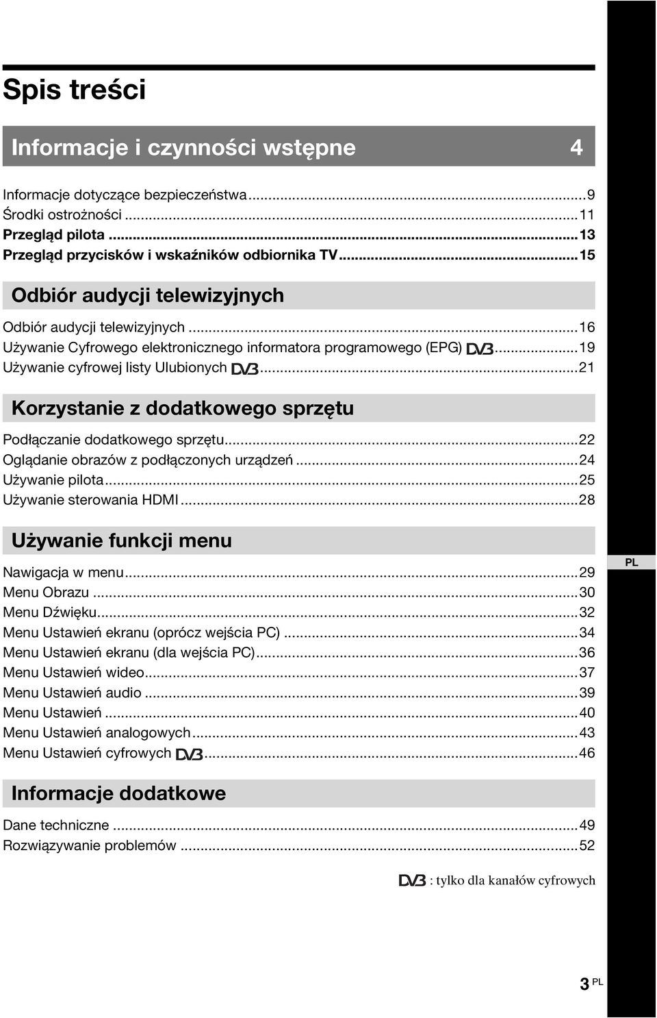 ..21 Korzystanie z dodatkowego sprzętu Podłączanie dodatkowego sprzętu...22 Oglądanie obrazów z podłączonych urządzeń...24 Używanie pilota...25 Używanie sterowania HDMI.