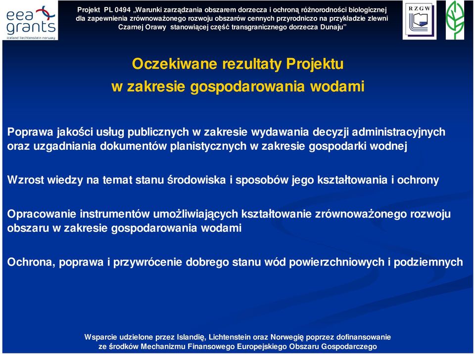 stanu środowiska i sposobów jego kształtowania i ochrony Opracowanie instrumentów umożliwiających kształtowanie