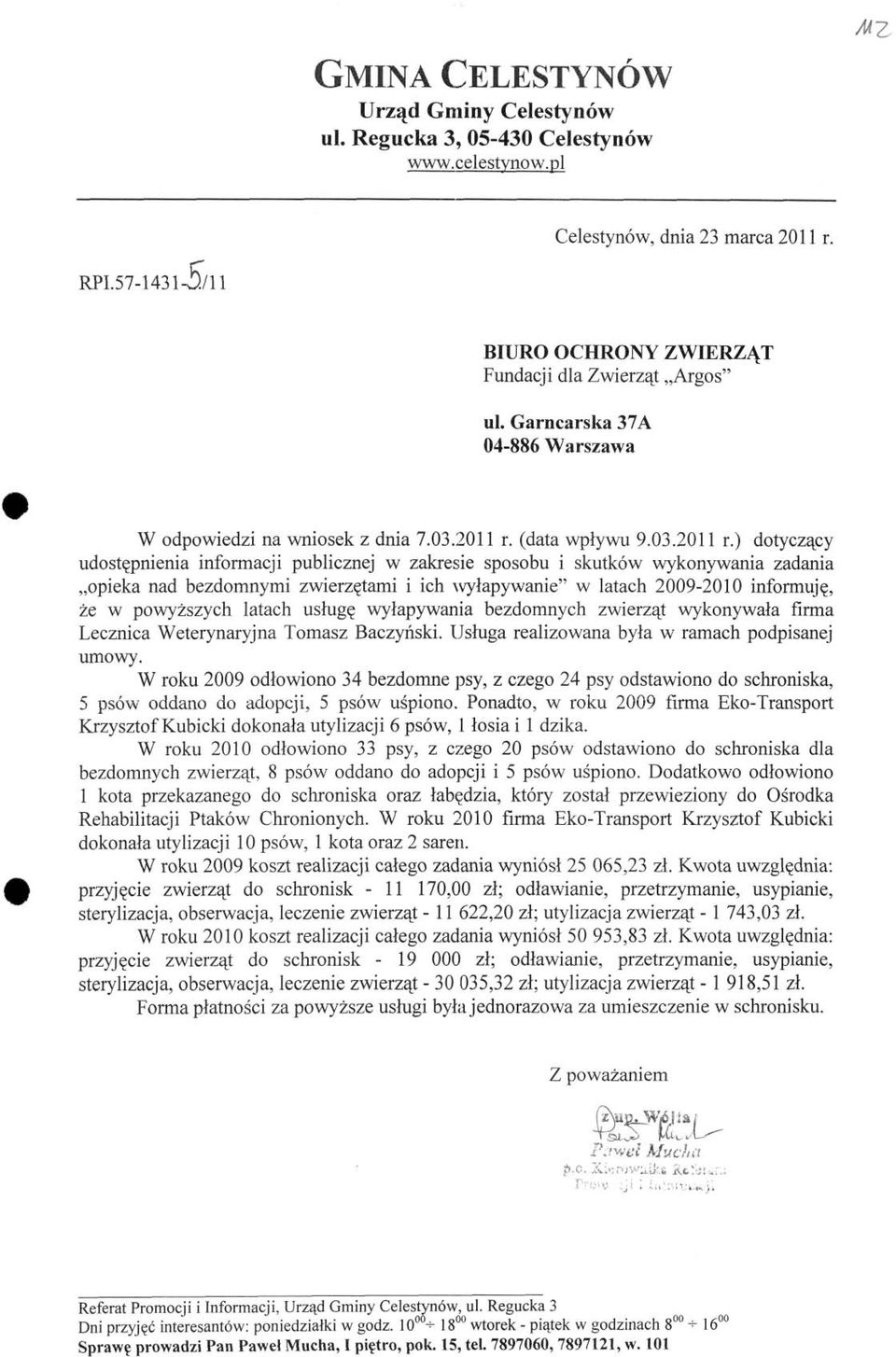 (data wpływu 9.03.2011 r.