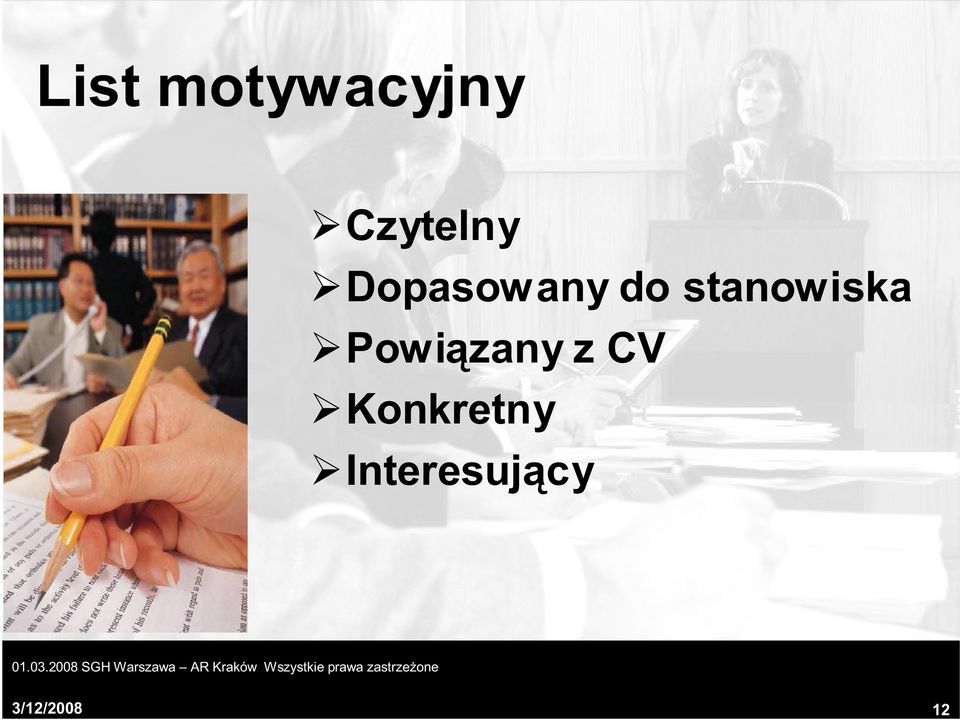 z CV Konkretny Interesujący