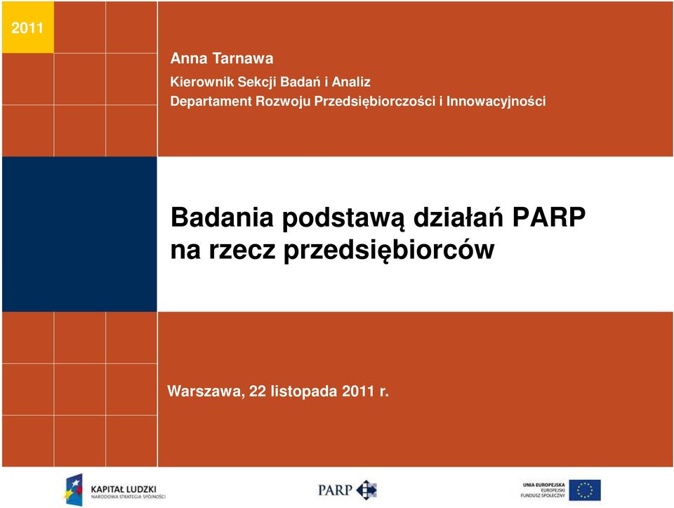 Innowacyjności Badania podstawą działań PARP na