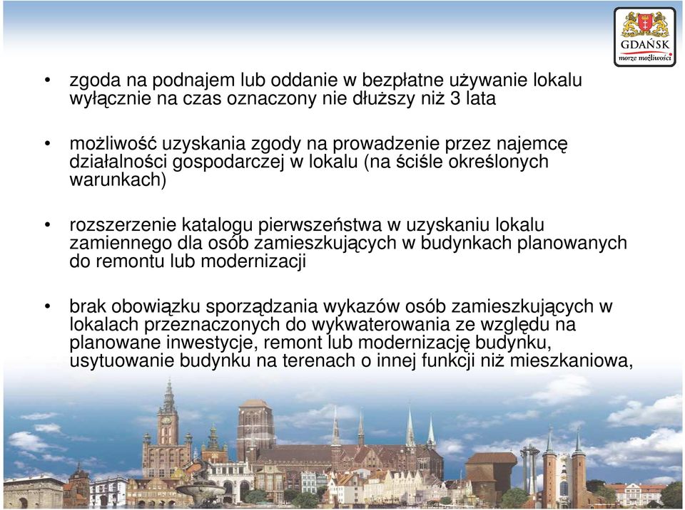 osób zamieszkujących w budynkach planowanych do remontu lub modernizacji brak obowiązku sporządzania wykazów osób zamieszkujących w lokalach