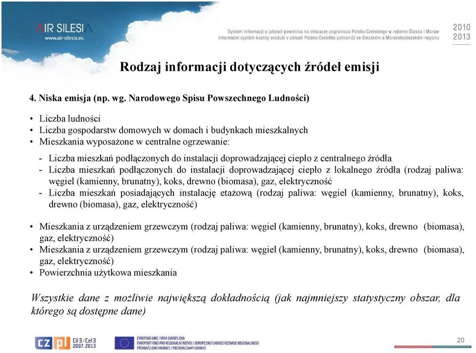 instalacji doprowadzającej ciepło z centralnego źródła - Liczba mieszkań podłączonych do instalacji doprowadzającej ciepło z lokalnego źródła (rodzaj paliwa: węgiel (kamienny, brunatny), koks, drewno
