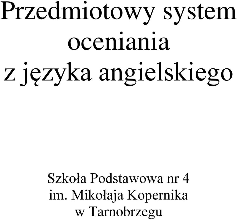 angielskiego Szkoła