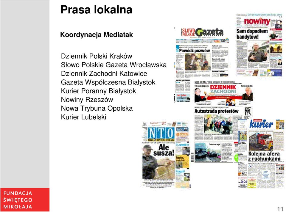 Katowice Gazeta Współczesna Białystok Kurier Poranny