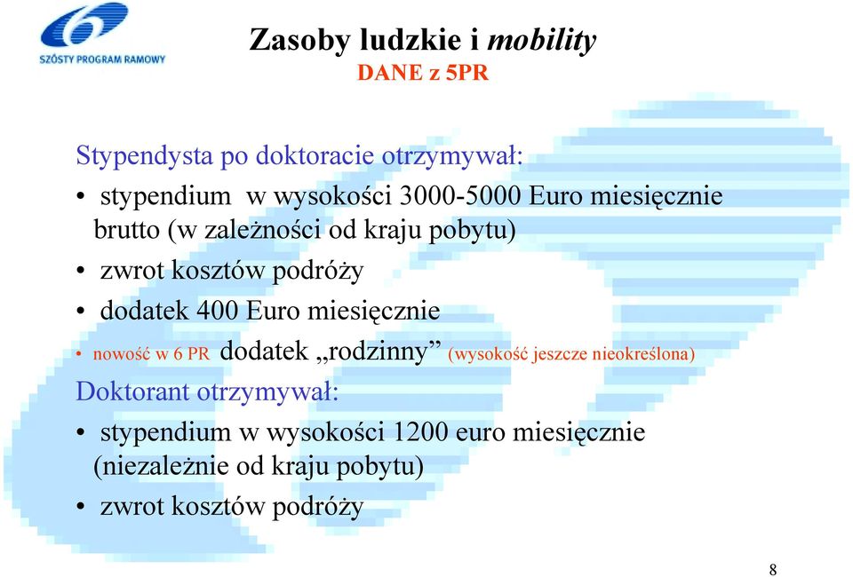 miesięcznie nowość w 6 PR dodatek rodzinny (wysokość jeszcze nieokreślona) Doktorant