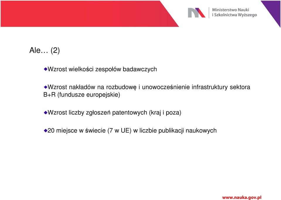 (fundusze europejskie) Wzrost liczby zgłoszeń patentowych