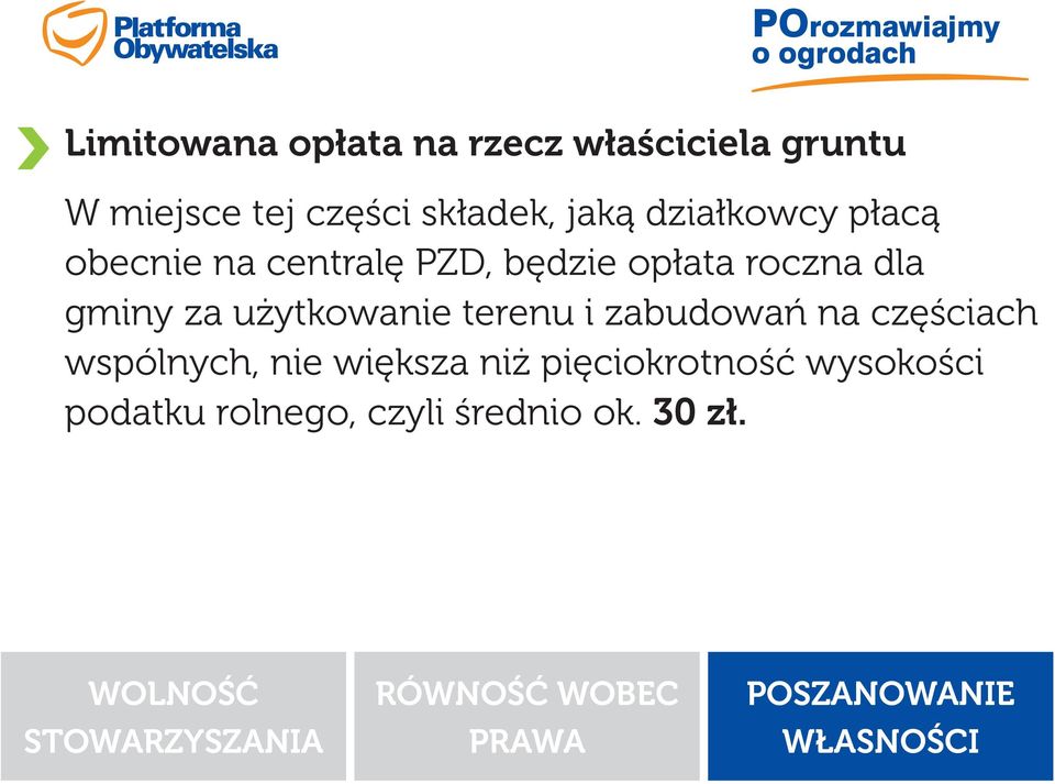 terenu i zabudowań na częściach wspólnych, nie większa niż pięciokrotność wysokości podatku