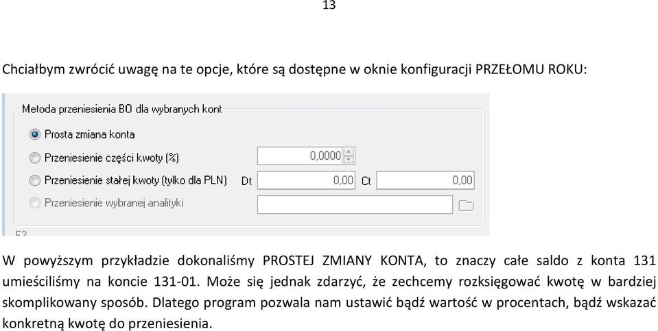 na koncie 131-01.