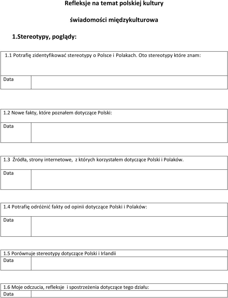 2 Nowe fakty, które poznałem dotyczące Polski: 1.