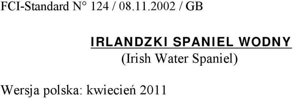 kwiecień 2011 IRLANDZKI