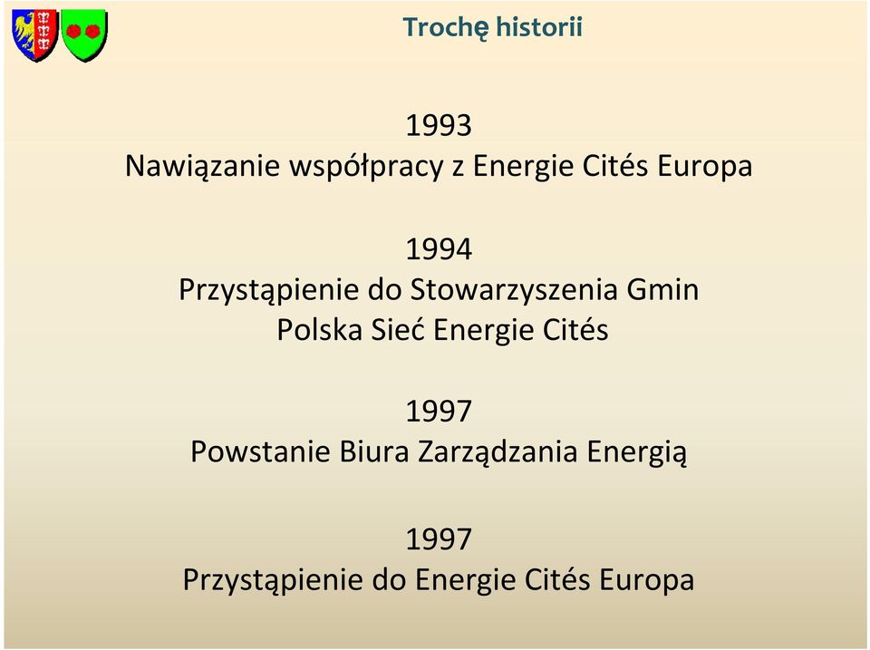 Polska Sieć Energie Cités 1997 Powstanie Biura