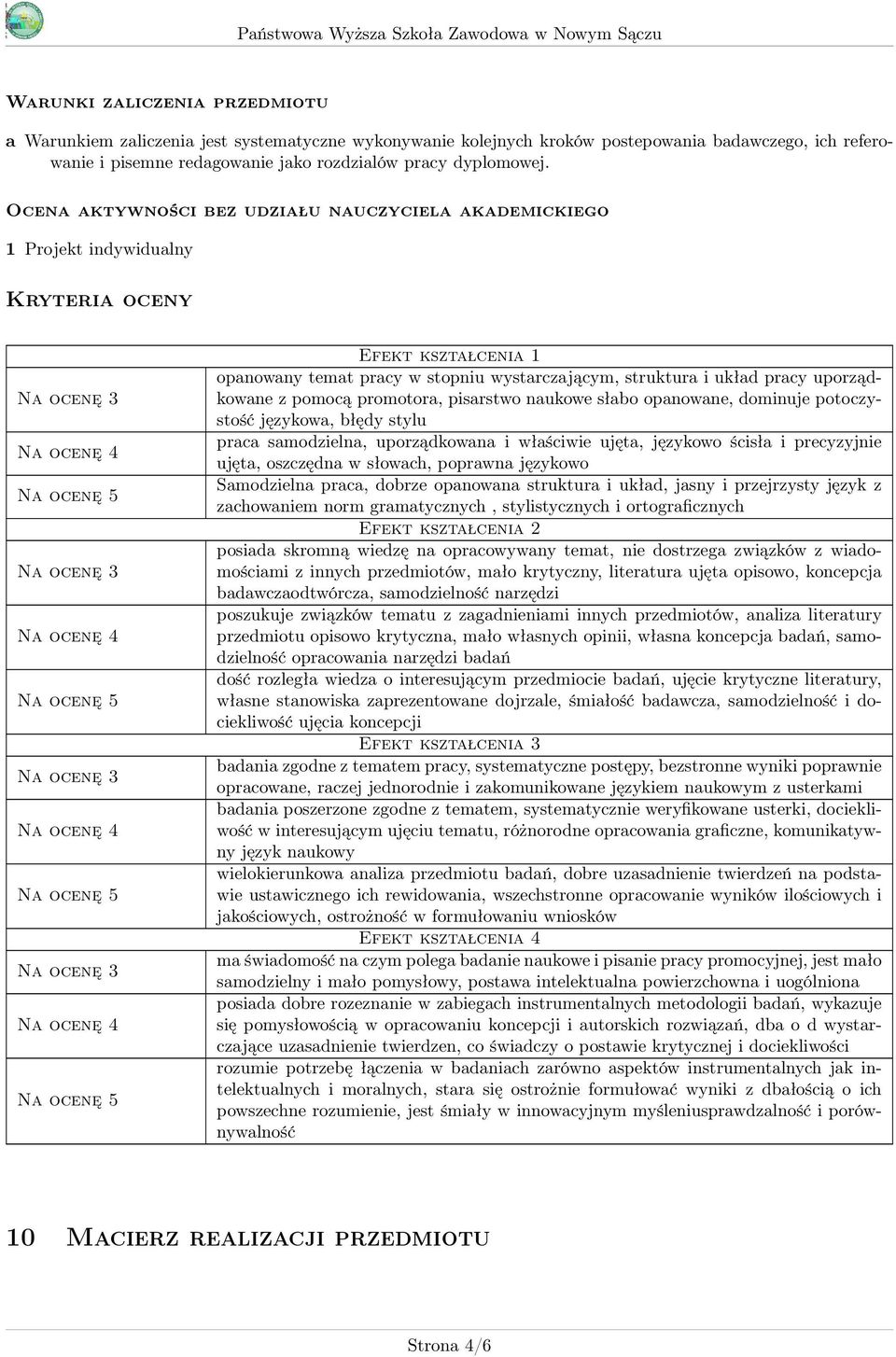 z pomocą promotora, pisarstwo naukowe słabo opanowane, dominuje potoczystość językowa, błędy stylu praca samodzielna, uporządkowana i właściwie ujęta, językowo ścisła i precyzyjnie ujęta, oszczędna w