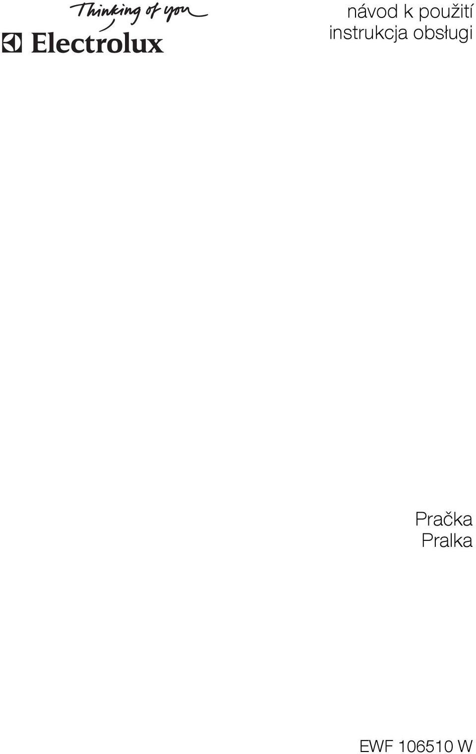 obsługi Pračka