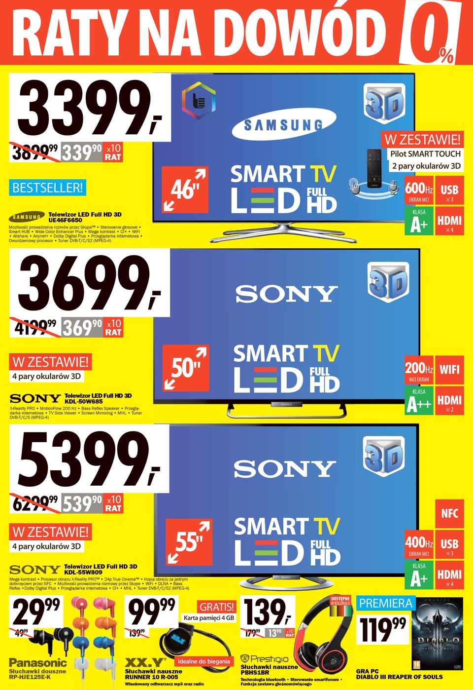 Pilot SMART TOUCH 2 pary okularów 3D 600Hz EKRAN MCI 3 4 BEZ SIMLOCKA! BEZ SIMLOCKA! BEZ SIMLOCKA! BEZ SIMLOCKA! BEZ SIMLOCKA! W ZESTAWIE!