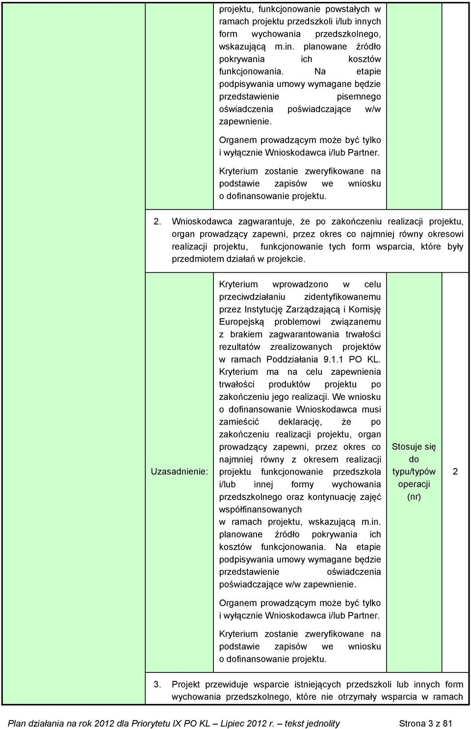 o dofinansowanie projektu. 2.