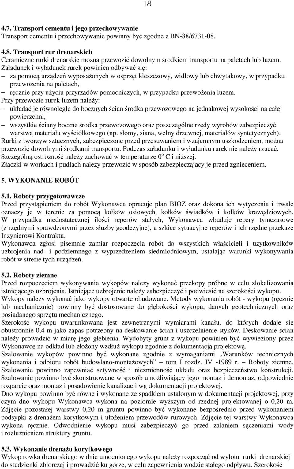 pomocniczych, w przypadku przewożenia luzem.
