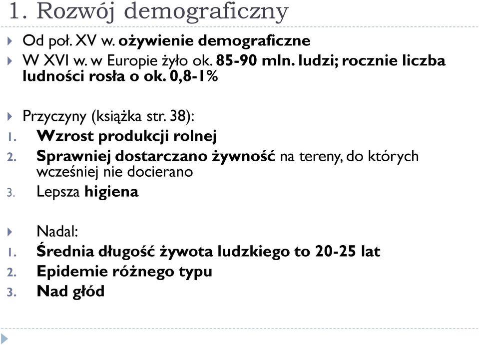 Wzrost produkcji rolnej 2.