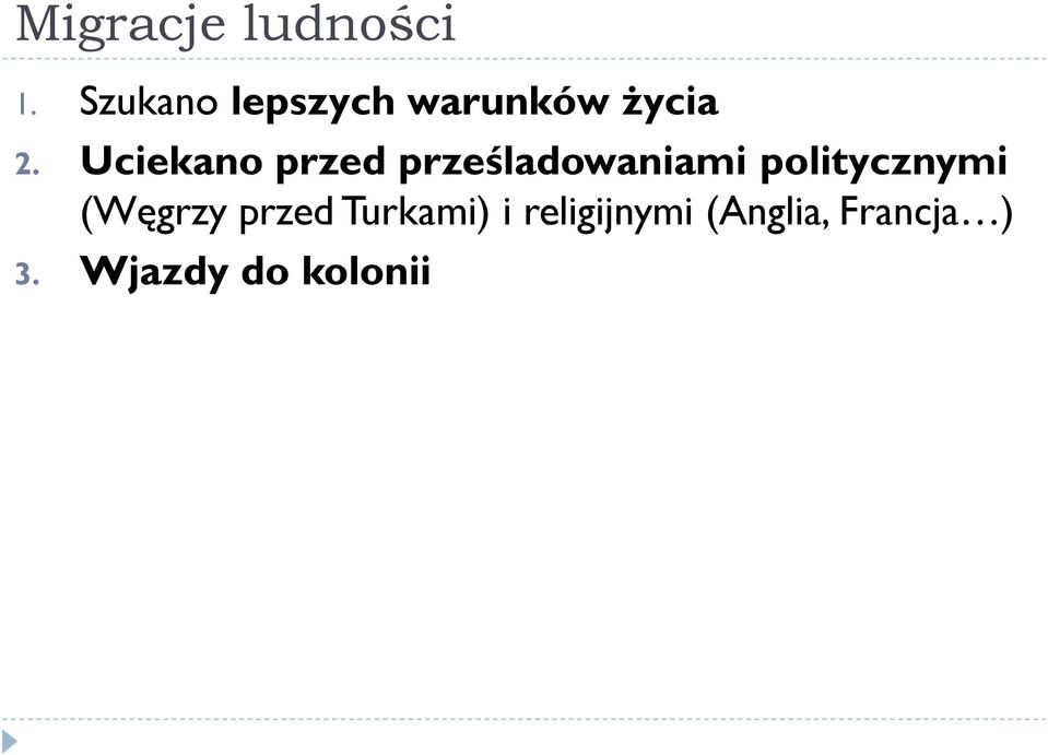 Uciekano przed prześladowaniami politycznymi