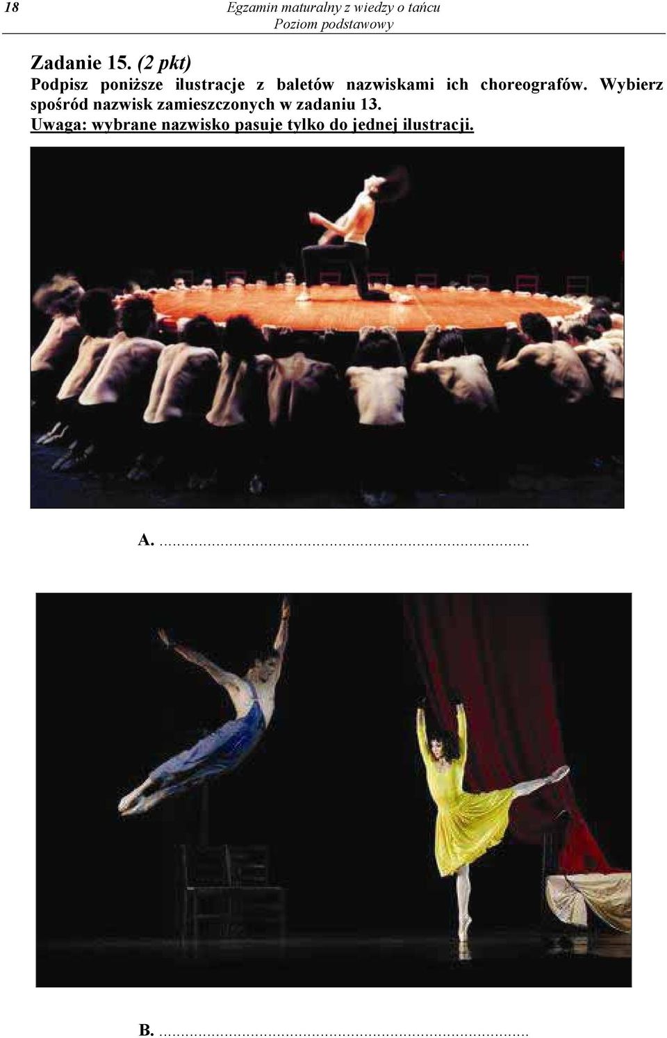 choreografów.