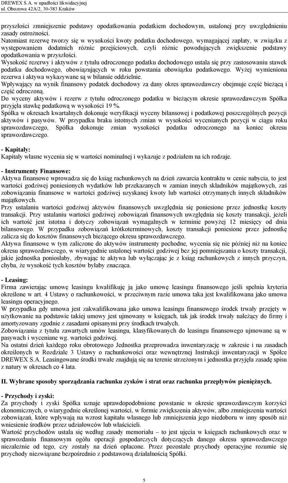 opodatkowania w przyszłości.
