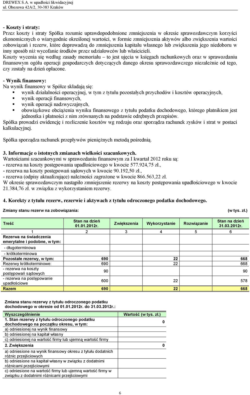 Koszty wycenia się według zasady memoriału to jest ujęcia w księgach rachunkowych oraz w sprawozdaniu finansowym ogółu operacji gospodarczych dotyczących danego okresu sprawozdawczego niezależnie od