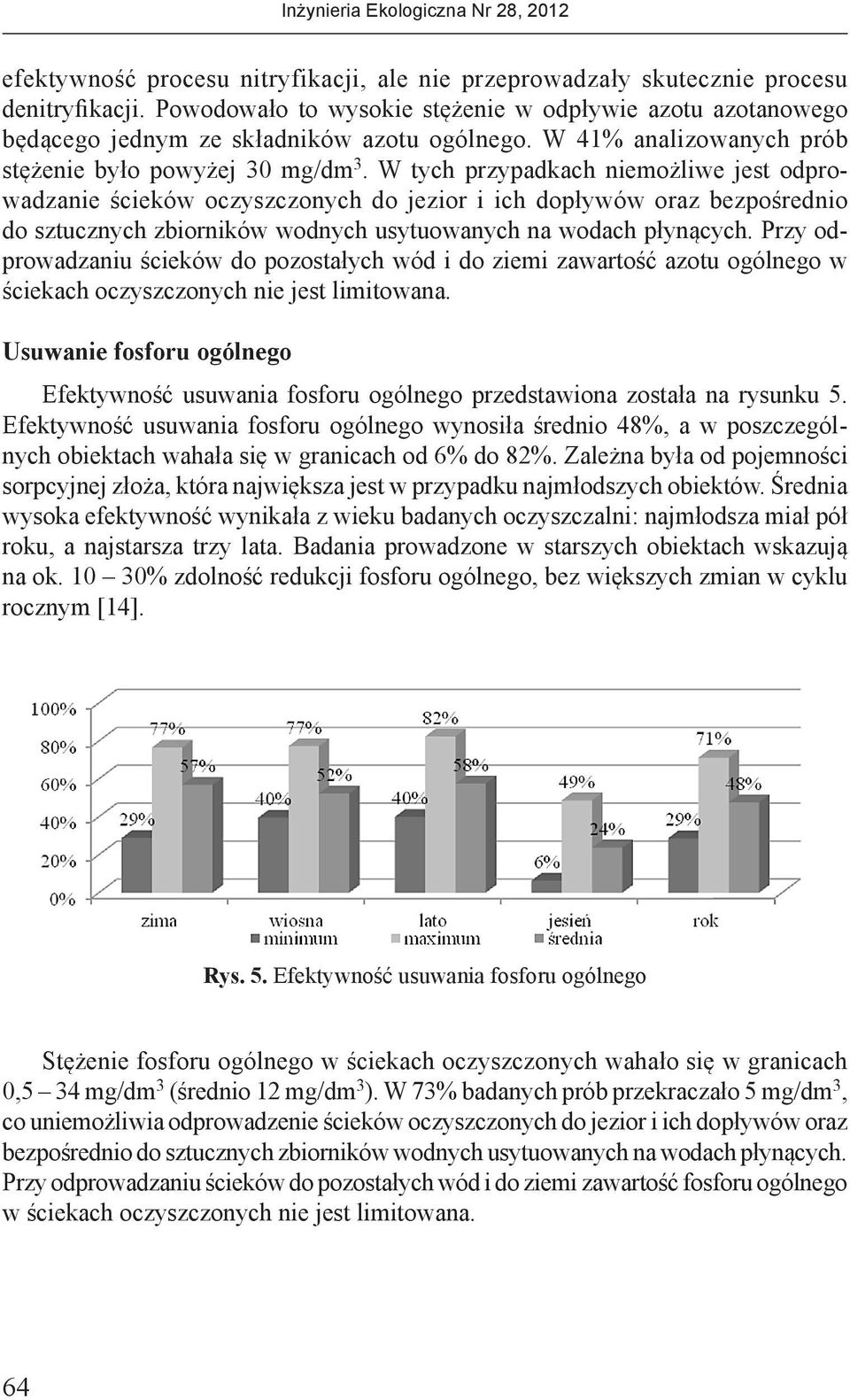 W tych przypadkach niemożliwe jest odprowadzanie ścieków oczyszczonych do jezior i ich dopływów oraz bezpośrednio do sztucznych zbiorników wodnych usytuowanych na wodach płynących.