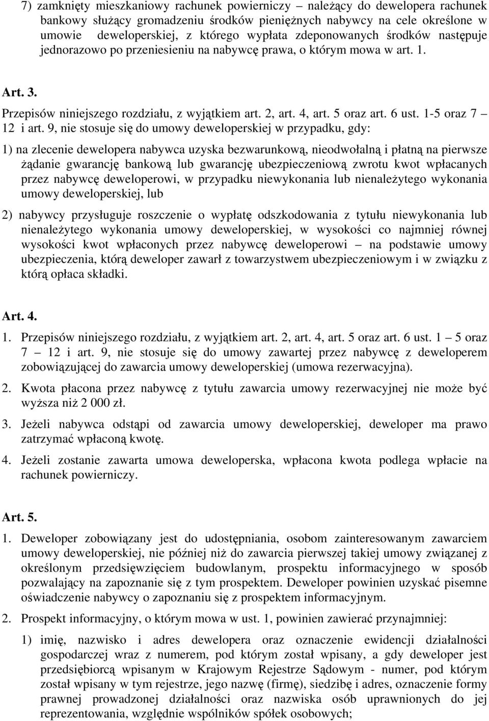 1-5 oraz 7 12 i art.