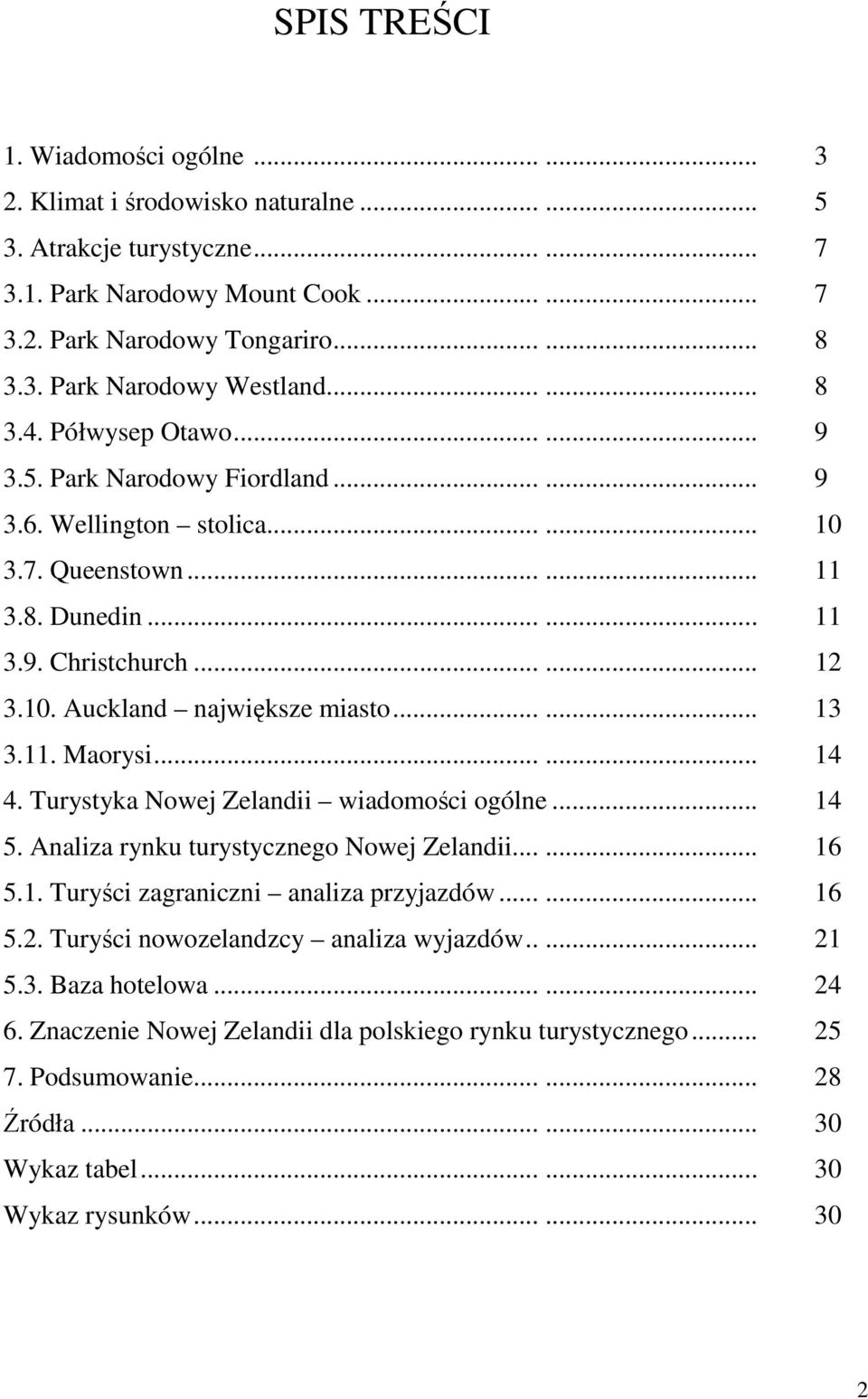 ..... 13 3.11. Maorysi...... 14 4. Turystyka Nowej Zelandii wiadomości ogólne... 14 5. Analiza rynku turystycznego Nowej Zelandii...... 16 5.1. Turyści zagraniczni analiza przyjazdów...... 16 5.2.