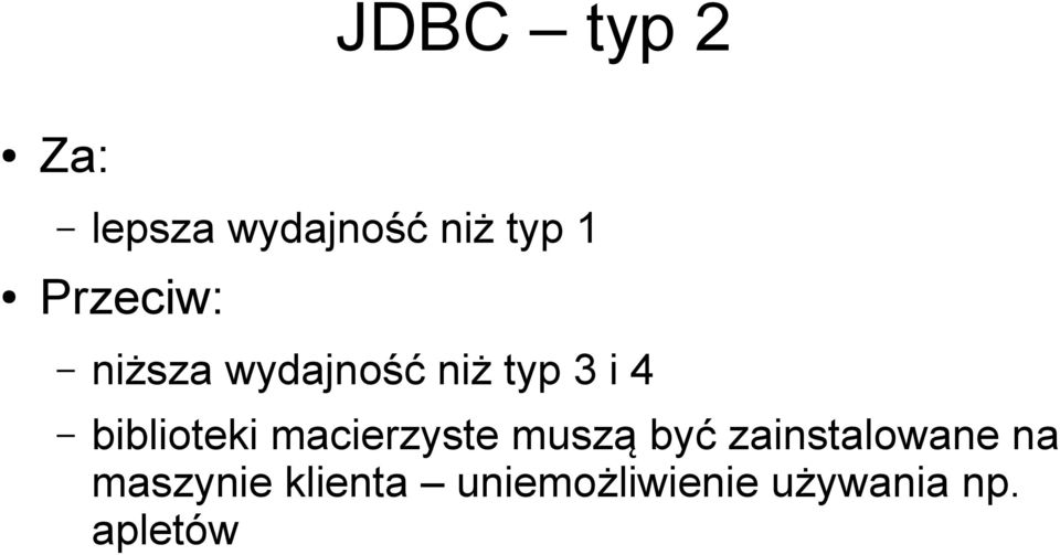 biblioteki macierzyste muszą być zainstalowane