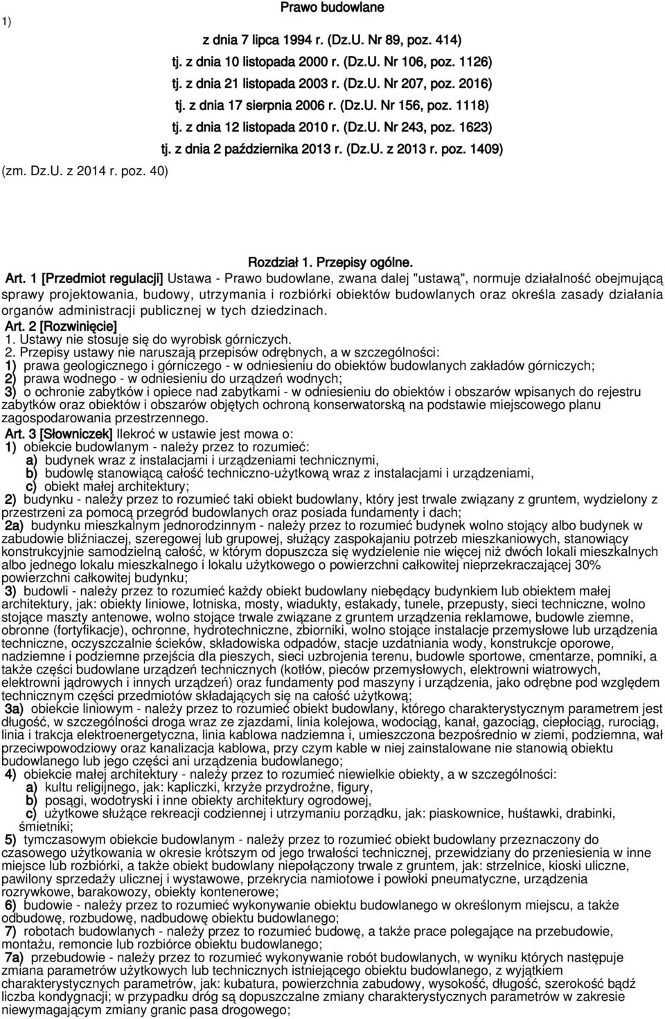 Przepisy ogólne. Art.
