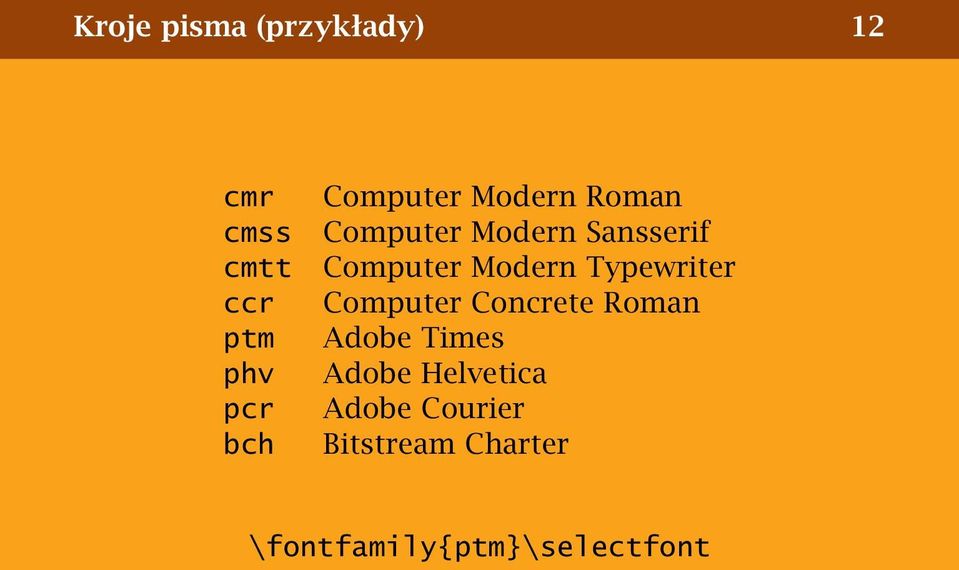Computer Concrete Roman ptm Adobe Times phv Adobe Helvetica