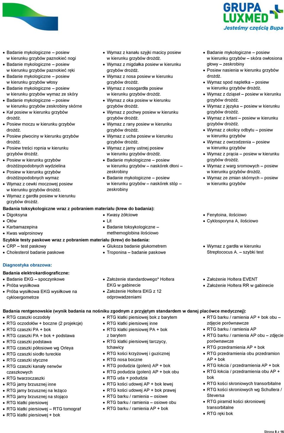 Posiew plwociny w kierunku grzybów drożdż.